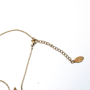 Crescent Shape Necklace Gold Chain