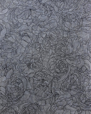 Floral Line Drawing II 48x60"