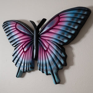 Pink and Blue Butterfly 8x13.5”