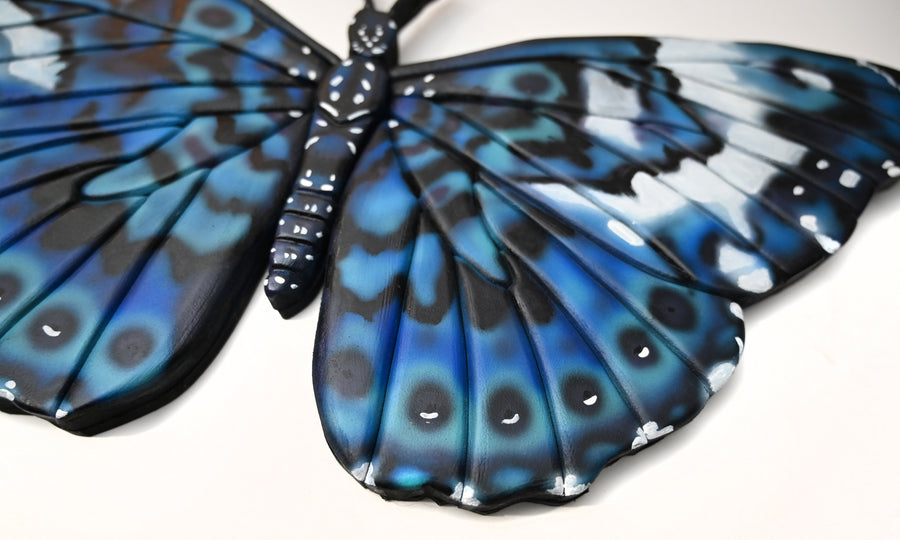 Blue Cracker Butterfly 10x20"