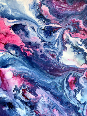 Cotton Candy Mixed Media 10x20" DISCOUNTED
