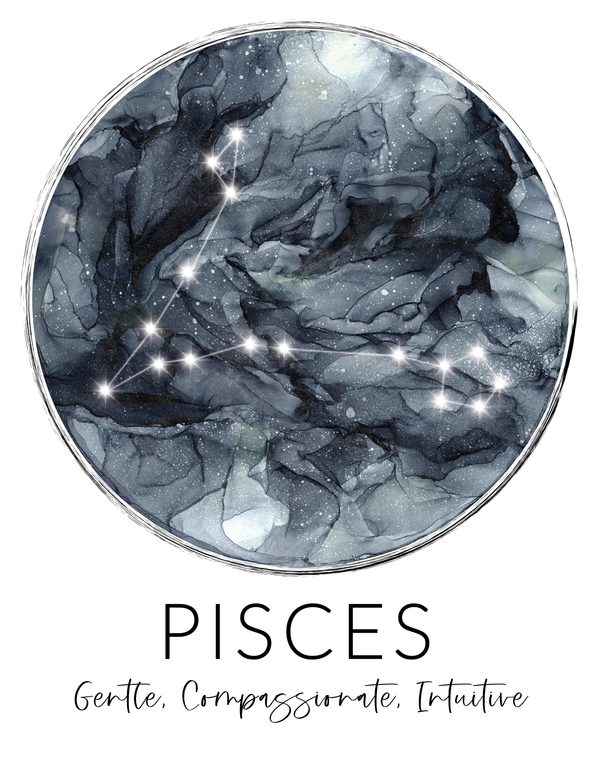 Pisces Zodiac Constellation Print