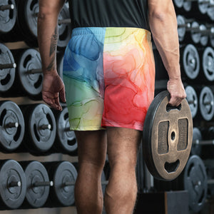 Rainbow Pop Men's Athletic Shorts