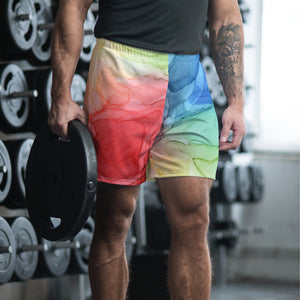 Rainbow Pop Men's Athletic Shorts