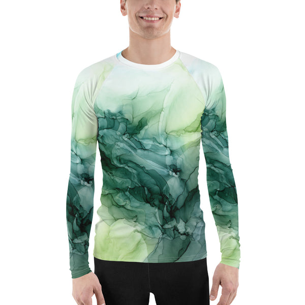 Green Botanical Men's SPF Long Sleeve/Rash Guard