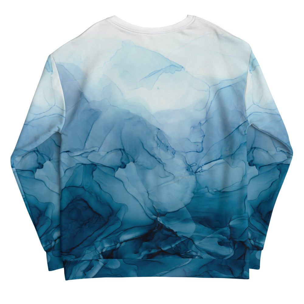 Arlet Seam Detail Sweatshirt, Ocean Blue
