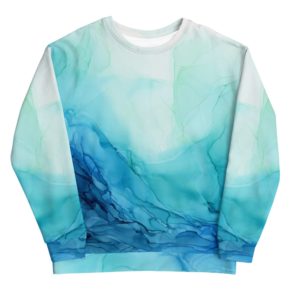 【BAON】[unisex] Blan String Coloring Sweatshirt Cotton Cloud Crewneck STR - Race Here