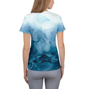 Ocean Tides Women's Athletic T-shirt