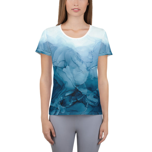 Ocean Tides Women's Athletic T-shirt