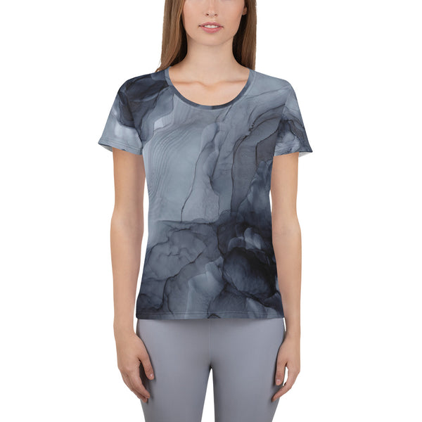 Dark Ripple Women's Athletic T-shirt