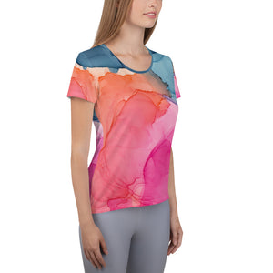 Tropical Bliss Women's Athletic T-shirt