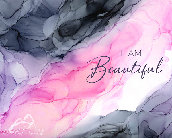 I am Beautiful 8x10"
